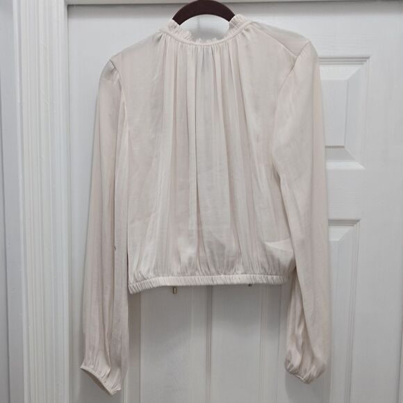 Rachel Cream Blouse with Tie Neck - Picture 4 of 4